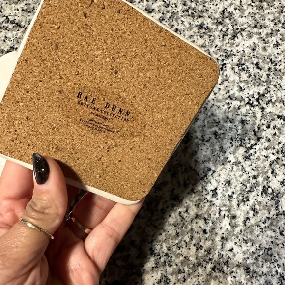 New! Rae Dunn coasters - Picture 3 of 4